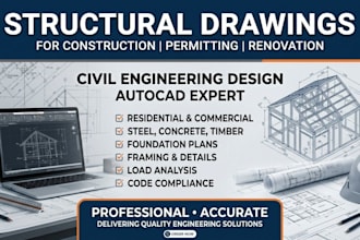 do structural drawing and civil engineering design in autocad