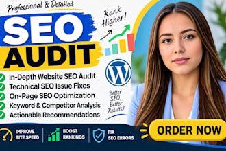 do wordpress SEO audit with technical and on page optimization