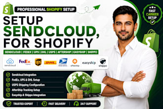 setup sendcloud, fedex, ups, dhl, usps, aftership, easyship, shippo, for shopify