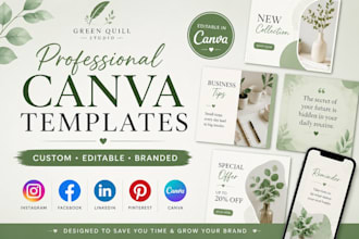 create professional canva templates for your business
