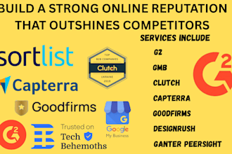 audit g2 capterra clutch orm gmb and b2b saas re view platforms profiles clutch