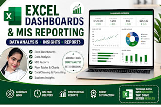 create excel dashboards mis reports data cleaning and data entry