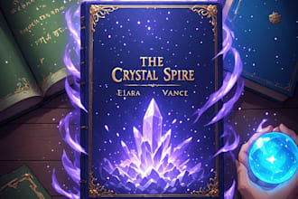 design epic fantasy book cover and ebook cover art