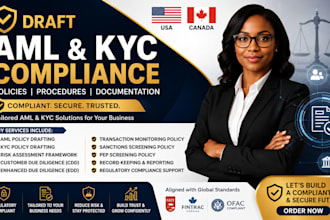 be your aml and kyc compliance consultant and policy expert
