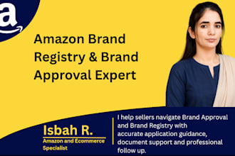 assist with amazon brand registry and brand approval