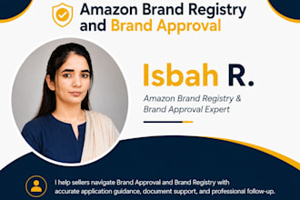 assist with amazon brand registry and brand approval
