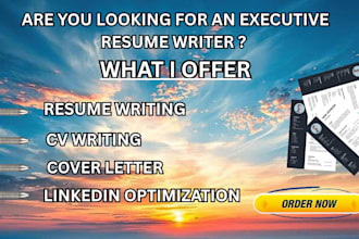 write an executive, professional, and ats friendly resume
