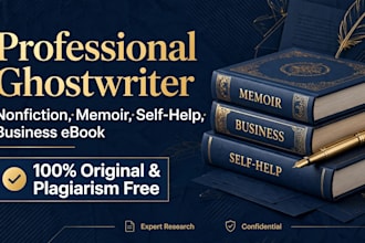ghost write your nonfiction ebook memoir for you