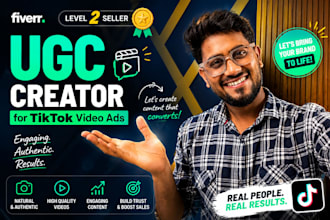 be your english ugc creator for tiktok ugc video ads