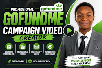 create a professional gofundme campaign video for your fundraiser