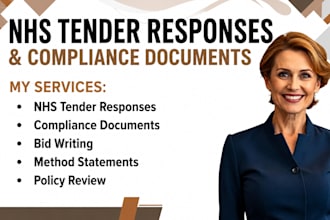 prepare winning nhs tender responses and compliances documents