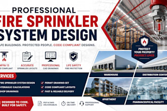 ca tx warehouse distribution center apartment pharmaceutical fire sprinkler