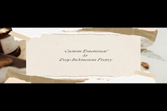 write a deep and emotional custom poem in indonesian