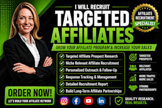recruit targeted affiliates for your affiliate program