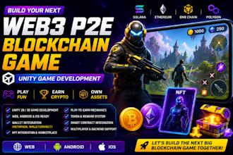 web3 p2e game, blockchain game,crypto games, unity real game for web android,ios