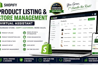organize and manage your shopify product catalog professionally