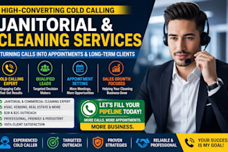 janitorial cold calling, commercial cleaning, real estate cold calling