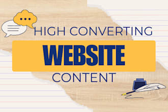 write SEO website content, landing page copy, homepage, and about us page
