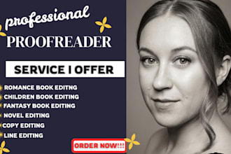 proofread novel fantasy novel children book copy edit line edit romance book edi