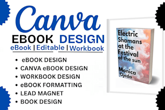 design a professional canva ebook, workbook, and ebook format