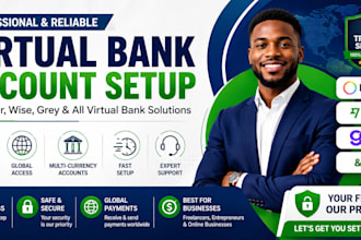 set up payoneer, wise, grey, and digital banking