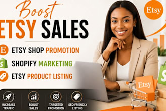 boost etsy sales etsy shop promotion shopify promotion with ecommerce marketing