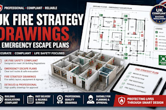 design UK fire strategy drawings and emergency escape plans