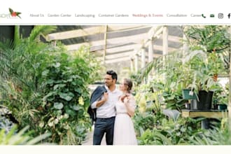 design wix fall wedding planner website autumn wedding planner website