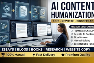 humanize, edit, and proofread your ai content into natural human writing