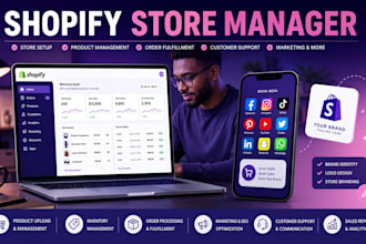 be your shopify virtual assistant and store manager for rebranding