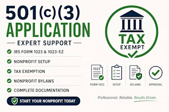 do 501c3 application, irs form 1023, nonprofit setup and tax exemption