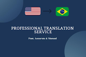 translate english to portuguese or write
