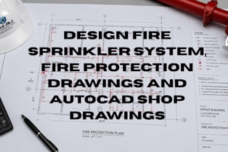design fire sprinkler system, fire protection drawings and autocad shop drawings