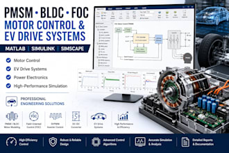 build pmsm bldc foc motor control in matlab simulink for ev systems
