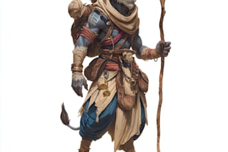 create fantasy character illustrations game or novel
