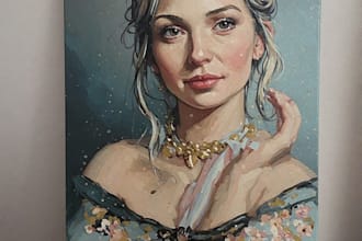 paint real oil painting on canvas oil portrait painting