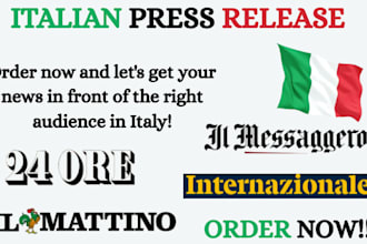 do italian press release writing with italian press release distribution