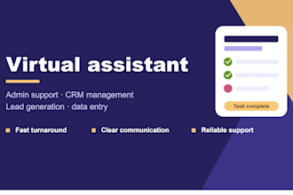 be your personal virtual admin assistant