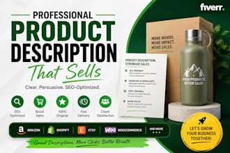 write seo product shopyfy