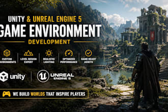 develop quality 2d 3d unity game 3d unreal engine game 3d environment ue5 game