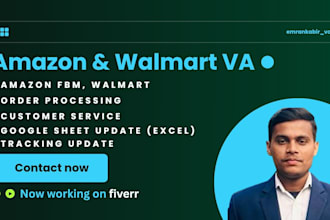 manage amazon and walmart order processing professionally