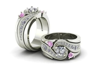 jewelry cad design, 3d model, ring design, rendering, stl and custom jewelry