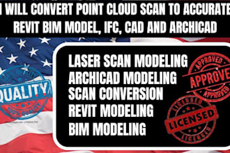 convert point cloud scan to accurate revit bim model, ifc, cad and archicad
