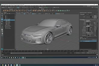 model and animate 3d car for unity and unreal engine and game and texturing