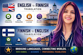 translate finnish to english or english to finnish translation