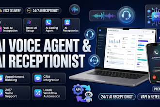 build ai voice agent, ai receptionist vapi retell, ai calling booking automation