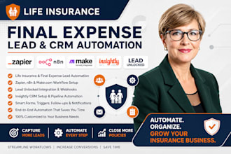 life insurance final expense zapier n8n lead unlocked crm insightly make com