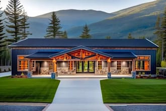 design modern barndominium floor plans site plans and construction drawings