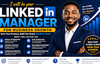 be your linkedin manager for your business growth