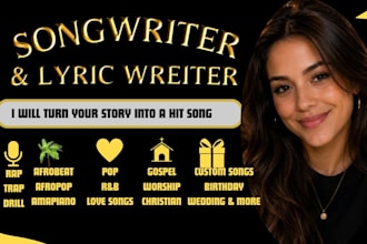write emotional afrobeat, afropop, and amapiano song lyrics